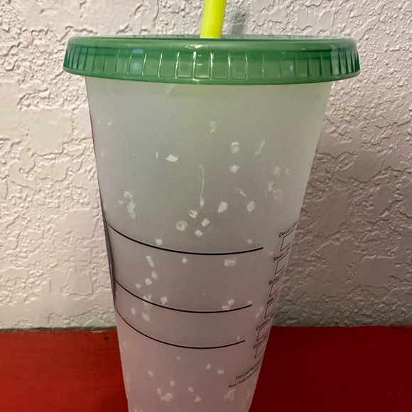 NEW. Starbucks Plastic  Cup with decal “FIRE IN THE CHAT”” Free Shipping! - Picture 5 of 10